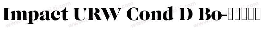 Impact URW Cond D Bo字体转换